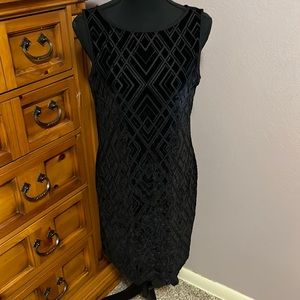 White House Black Market Black Velvet Dress